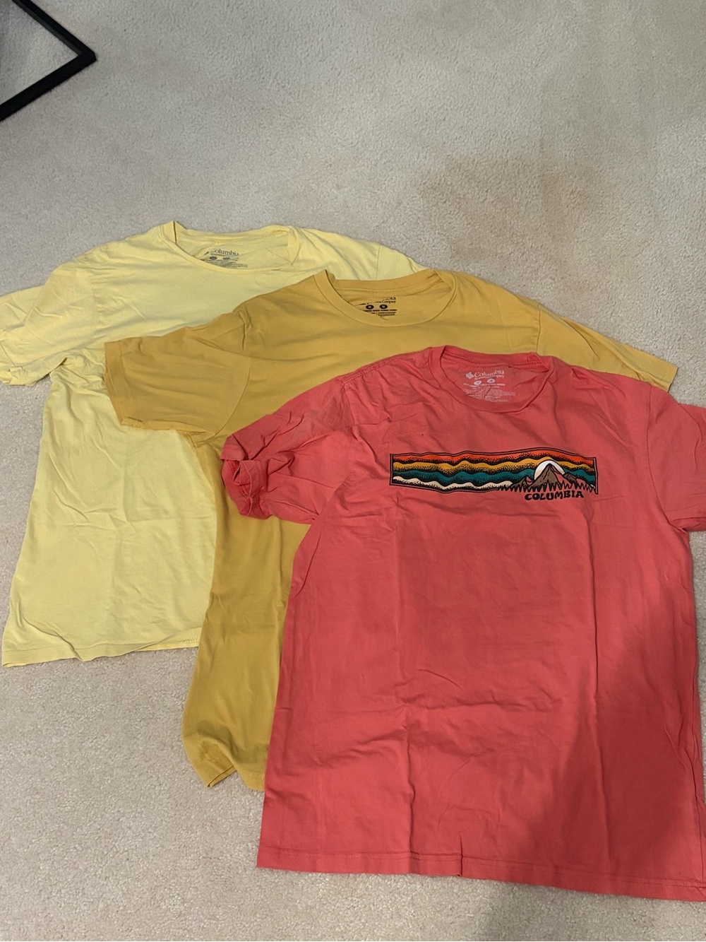 Columbia Graphic T-Shirt Bundle 3 Pack PFG Outdoor Club Medium